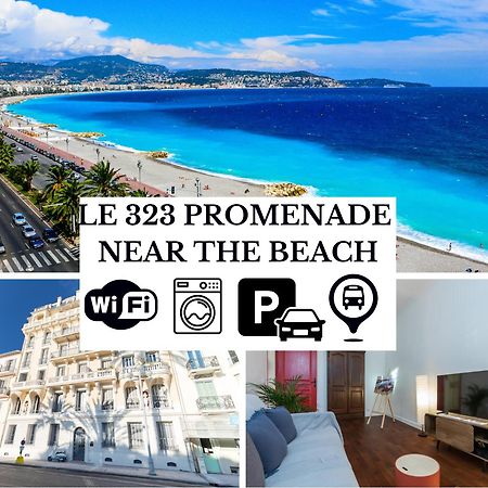Le 323 Prom - 2 Chambres - Ac - Parking - Tram Et Supermarche Proches - Front De Mer Nice Buitenkant foto