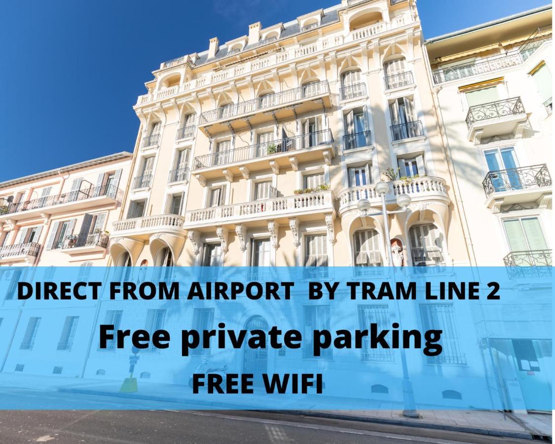 Le 323 Prom - 2 Chambres - Ac - Parking - Tram Et Supermarche Proches - Front De Mer Nice Buitenkant foto